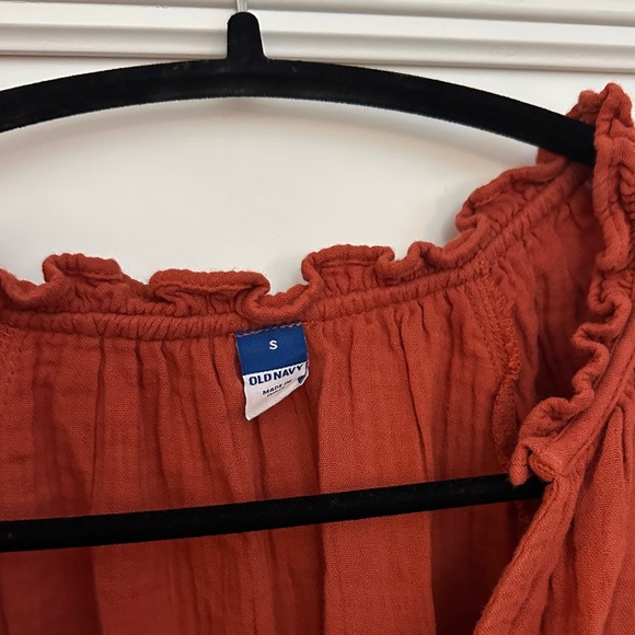 Old Navy Rust Ruffle Dress - Picture 2 of 2